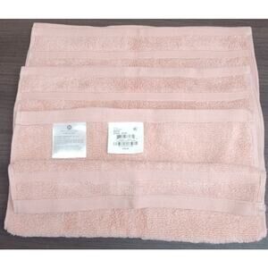 HOTEL COLLECTION ULTIMATE MICROCOTTON 13 X 13 CORAL DUSK WASHCLOTH set of 3